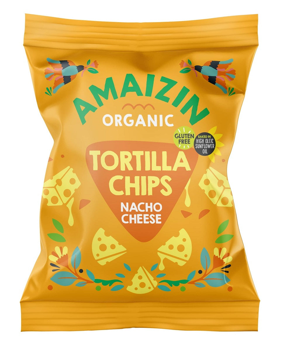 Chipsy Tortilla Kukurydziane Serowe Bezglutenowe BIO (3 szt x 150 g)