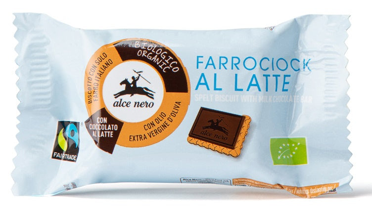 Herbatniki Orkiszowe z Czekoladą Mleczną Fair Trade BIO (5 szt x 28 g)