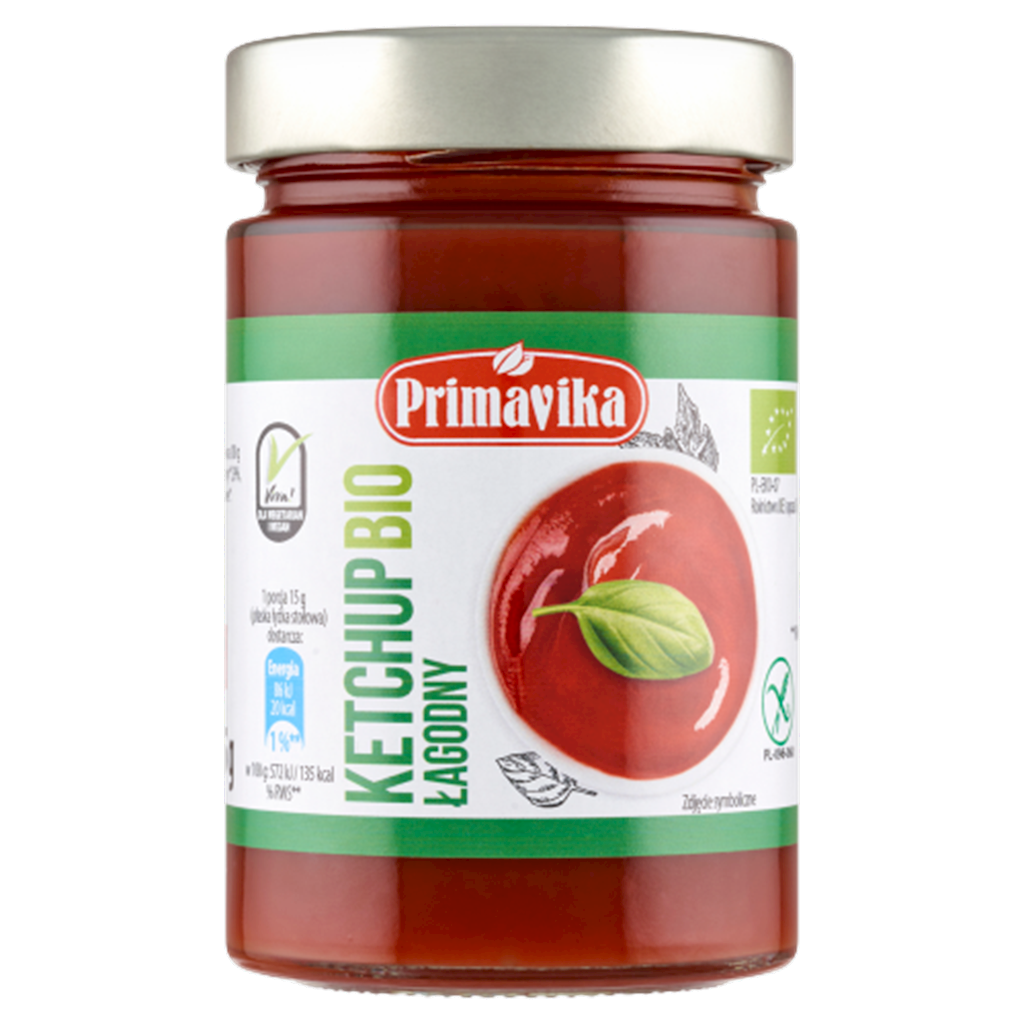 Ketchup Łagodny Bezglutenowy BIO (2 szt x 315 g)