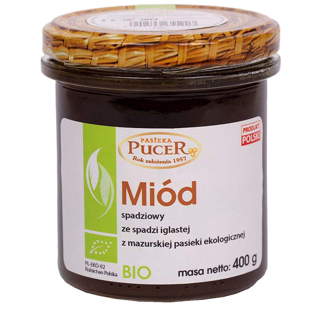 Miód Spadziowy Ze Spadzi Iglastej BIO 400 g
