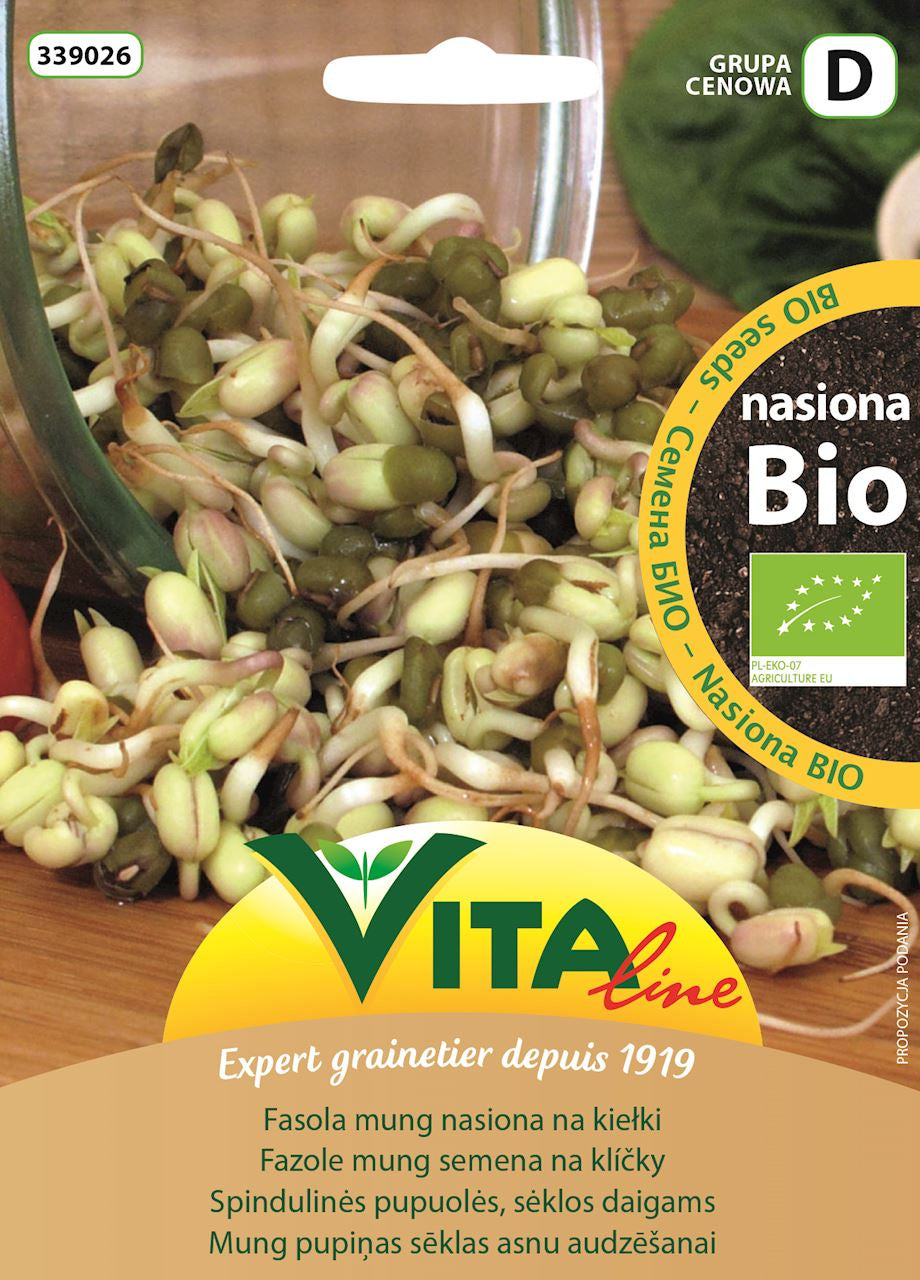 Nasiona Fasoli Mung BIO Na Kiełki 30 g