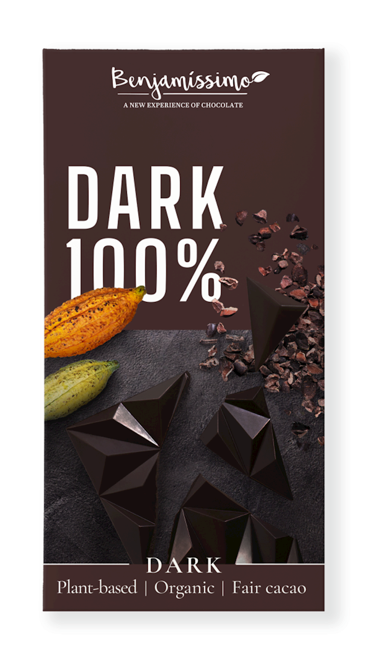 Tabliczka Gorzka 100 % Bez Dodatku Cukrów Bezglutenowa BIO (2 szt x 60 g)