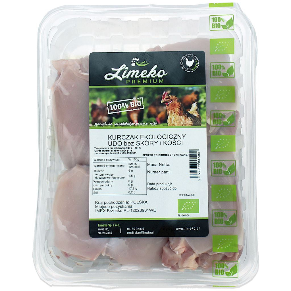 Udziec z Kurczaka Bk/Bs Surowy BIO (Około 0,50 kg)