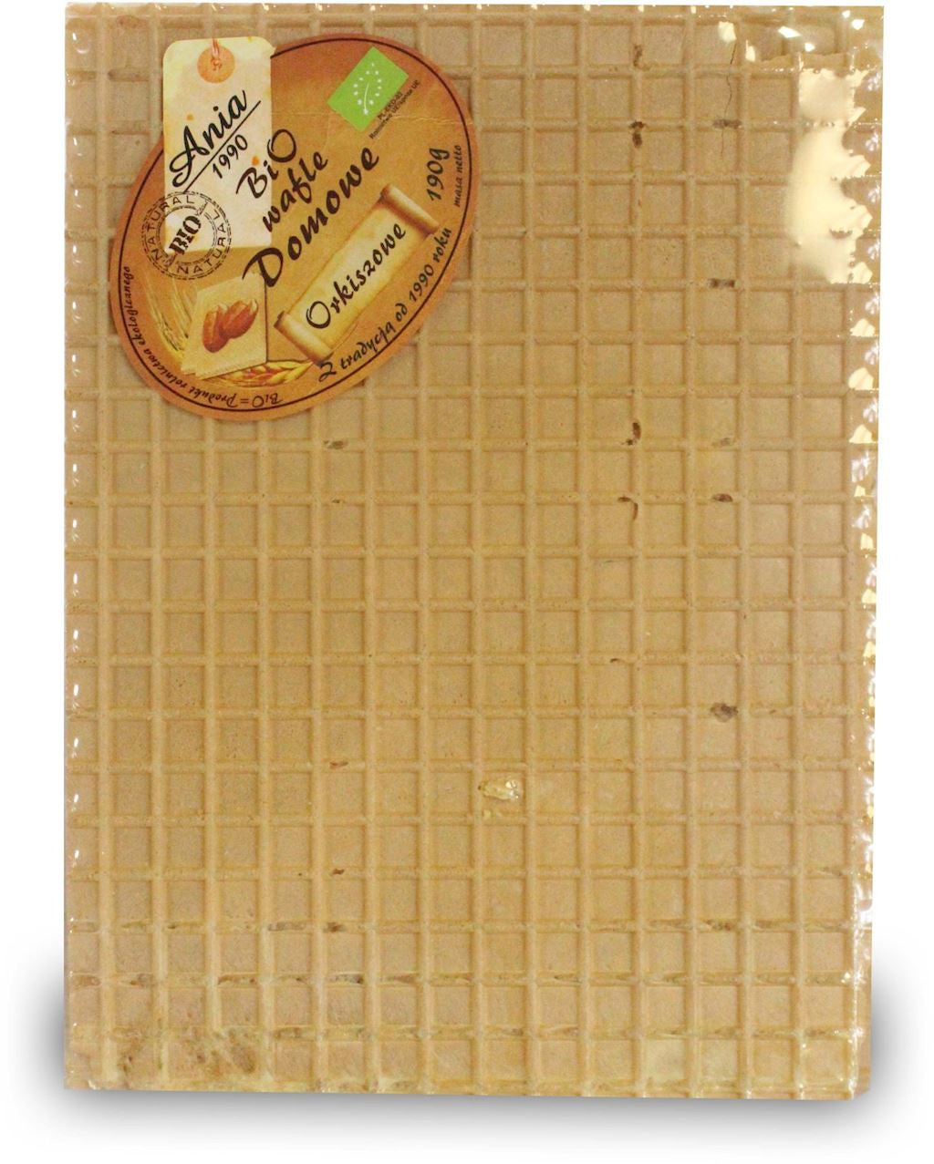 Wafle Domowe Orkiszowe Bez Dodatku Cukrów BIO (5 szt x 190 g)