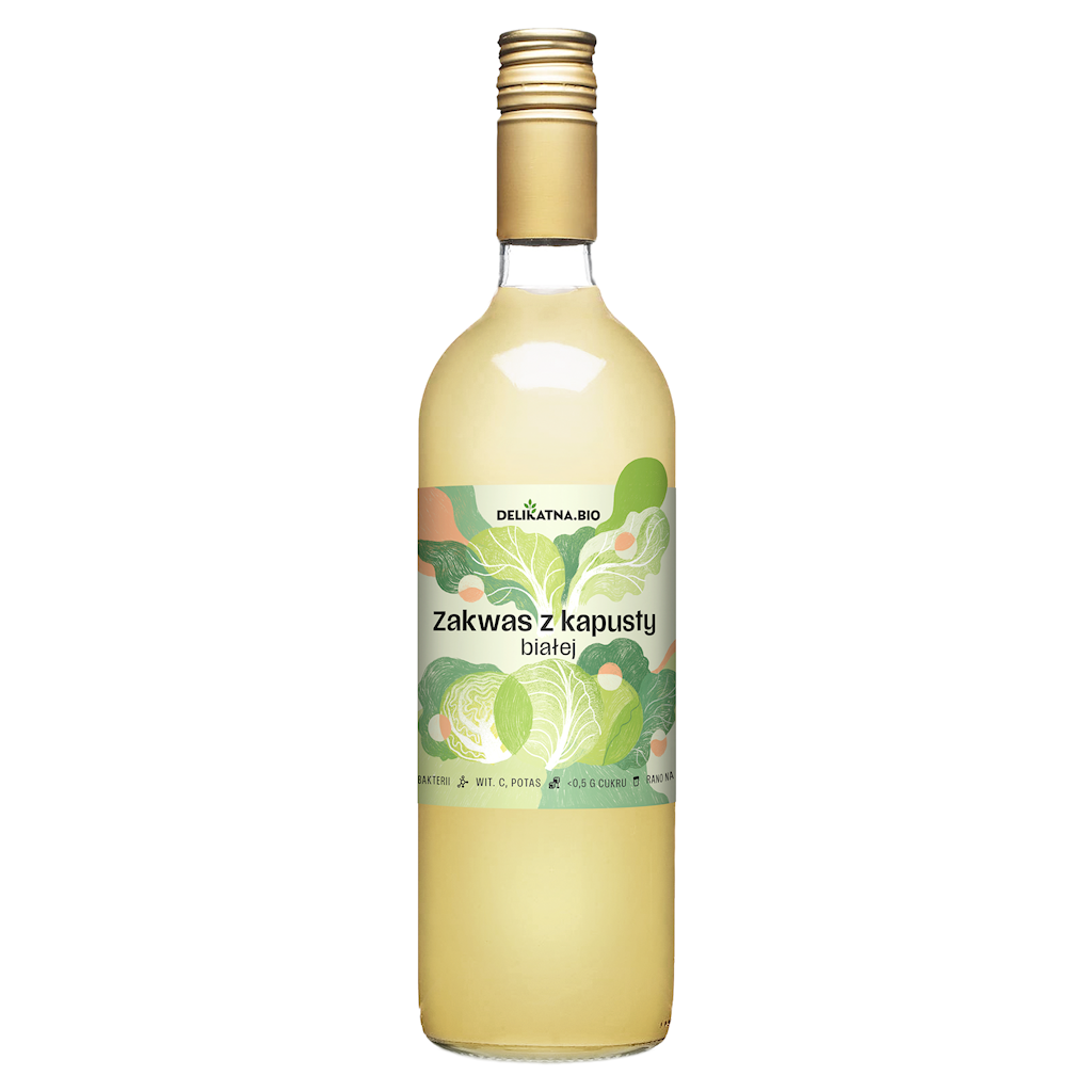 Zakwas z Kapusty Białej BIO 750 ml