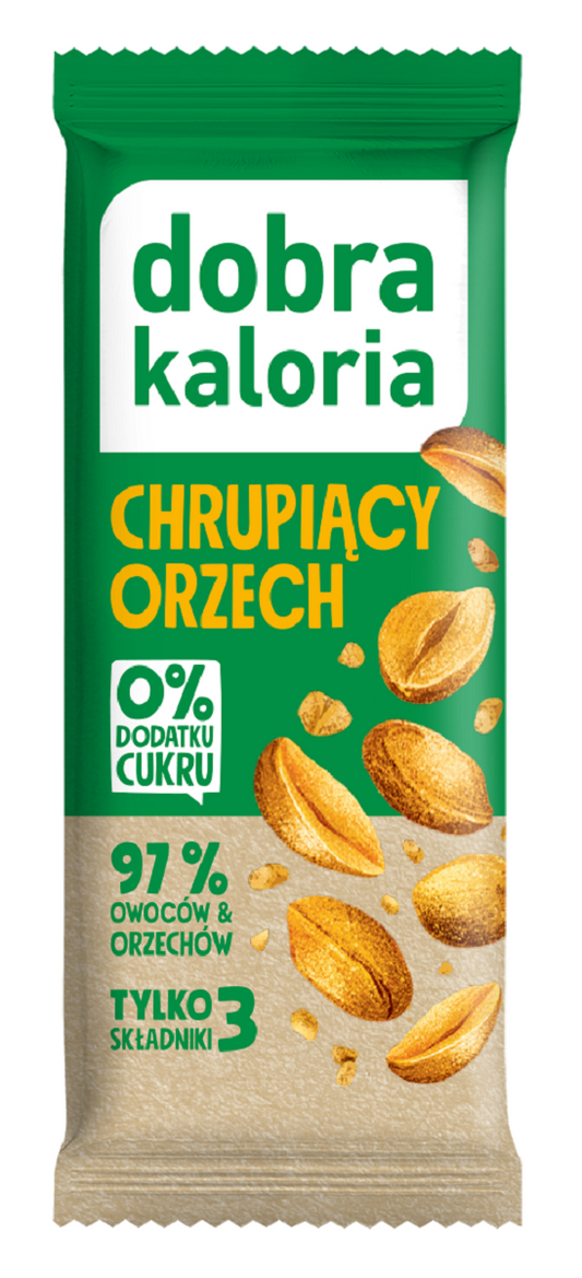 Baton Daktylowy Chrupiący Orzech Bez Dodatku Cukrów (10 szt x 35 g)