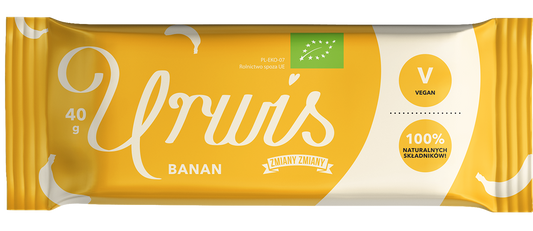 Baton Daktylowy z Bananami Urwis Bezglutenowy BIO (5 szt x 40 g)