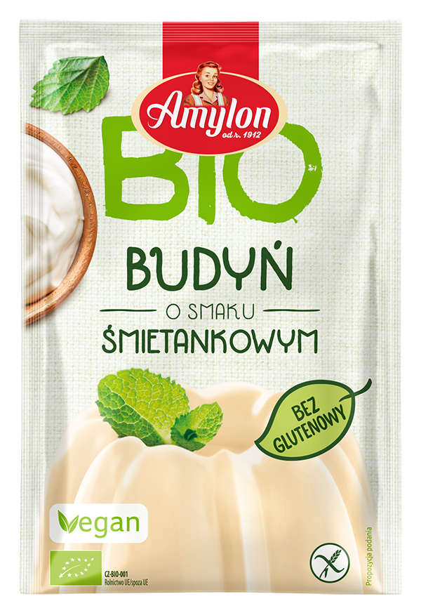 Budyń o Smaku Śmietankowym Bezglutenowy BIO (10 szt x 40 g)