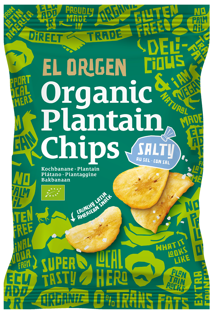 Chipsy z Plantana Solone Bezglutenowe BIO (3 szt x 80 g)