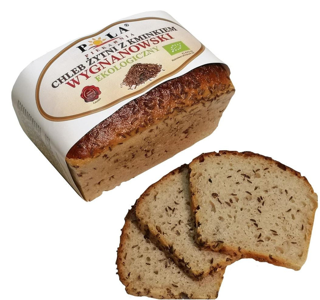 Chleb Żytni Wygnanowski z Kminkiem BIO 350 g