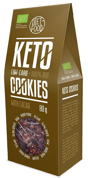 Ciastka Kakaowe Keto BIO  - Diet (3 szt x 80 g)