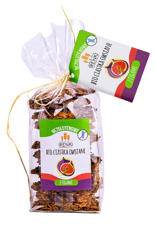 Ciastka Owsiane z Figami Bezglutenowe BIO (2 szt x 150 g)
