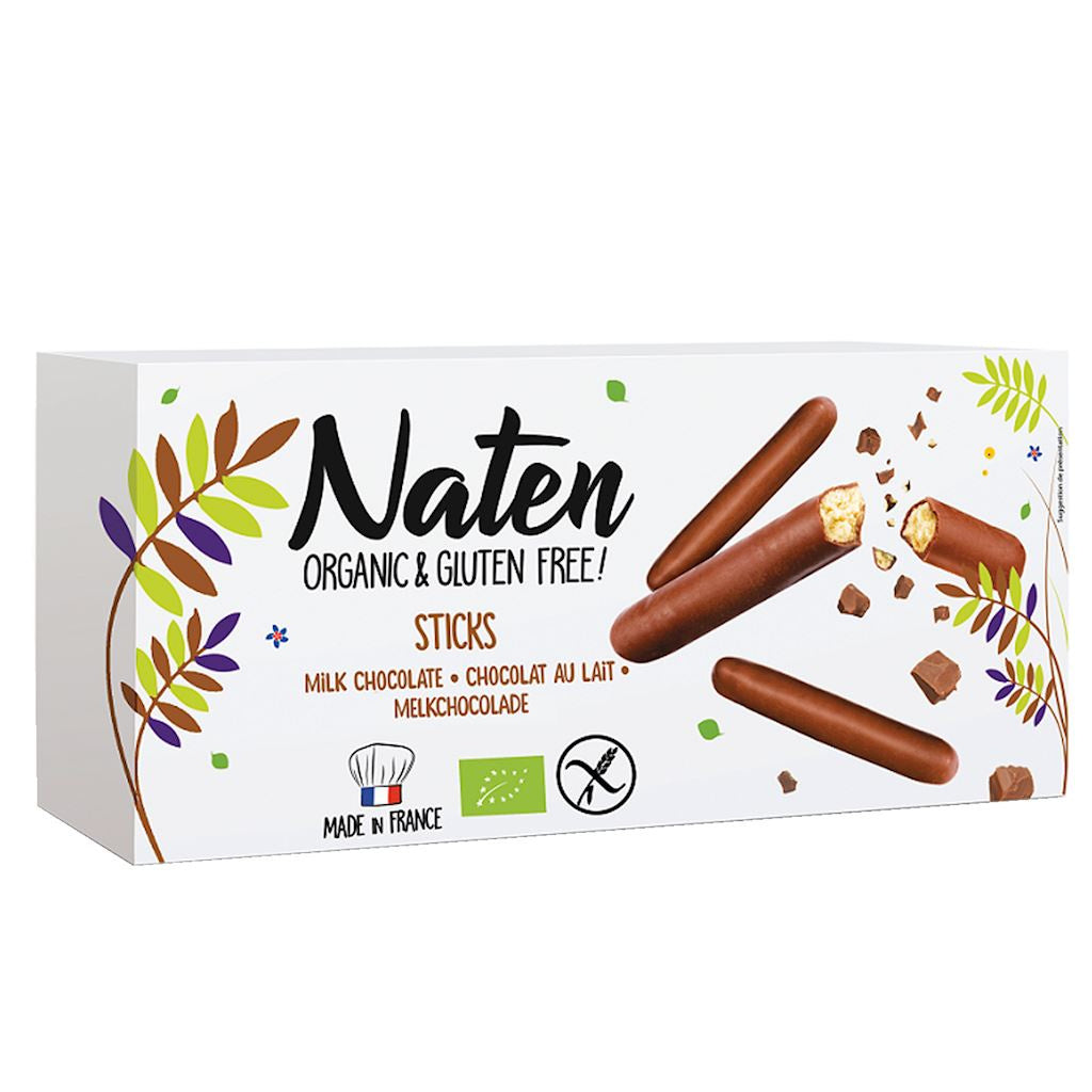 Ciastka w Polewie Czekoladowej Sticks Bezglutenowe BIO (2 szt x 130 g)