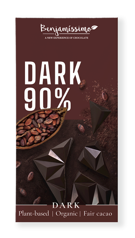 Czekolada Gorzka 90 % Bezglutenowa BIO (2 szt x 60 g)