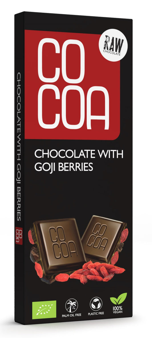 Czekolada Surowa z Jagodami Goji BIO (2 szt x 40 g)
