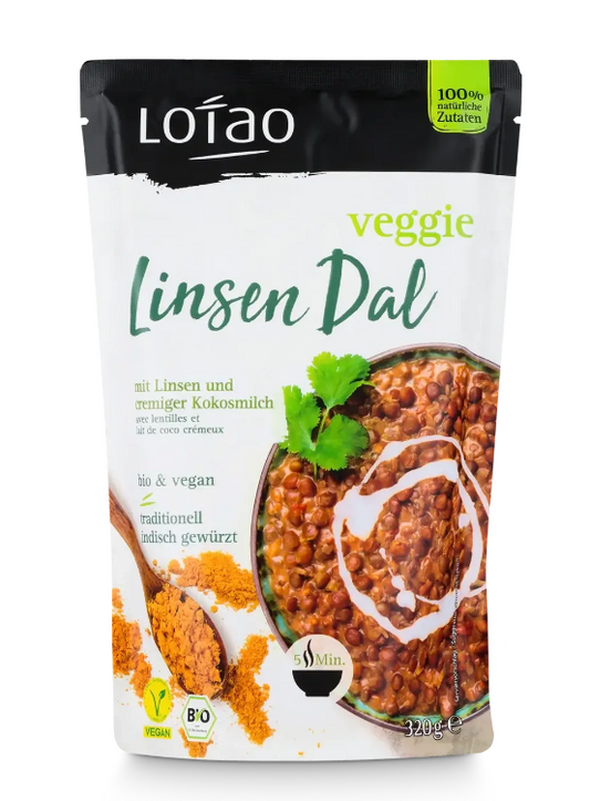 Dal z Soczewicą i Napojem Kokosowym Wegański BIO 320 g