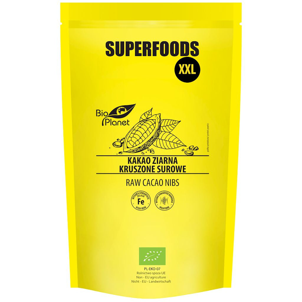 Kakao Ziarna Kruszone Surowe BIO 600 g