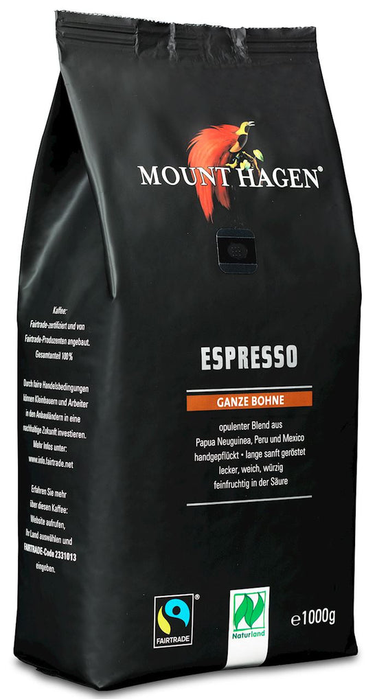 Kawa Ziarnista Arabica 100 % Espresso Fair Trade BIO 1 kg