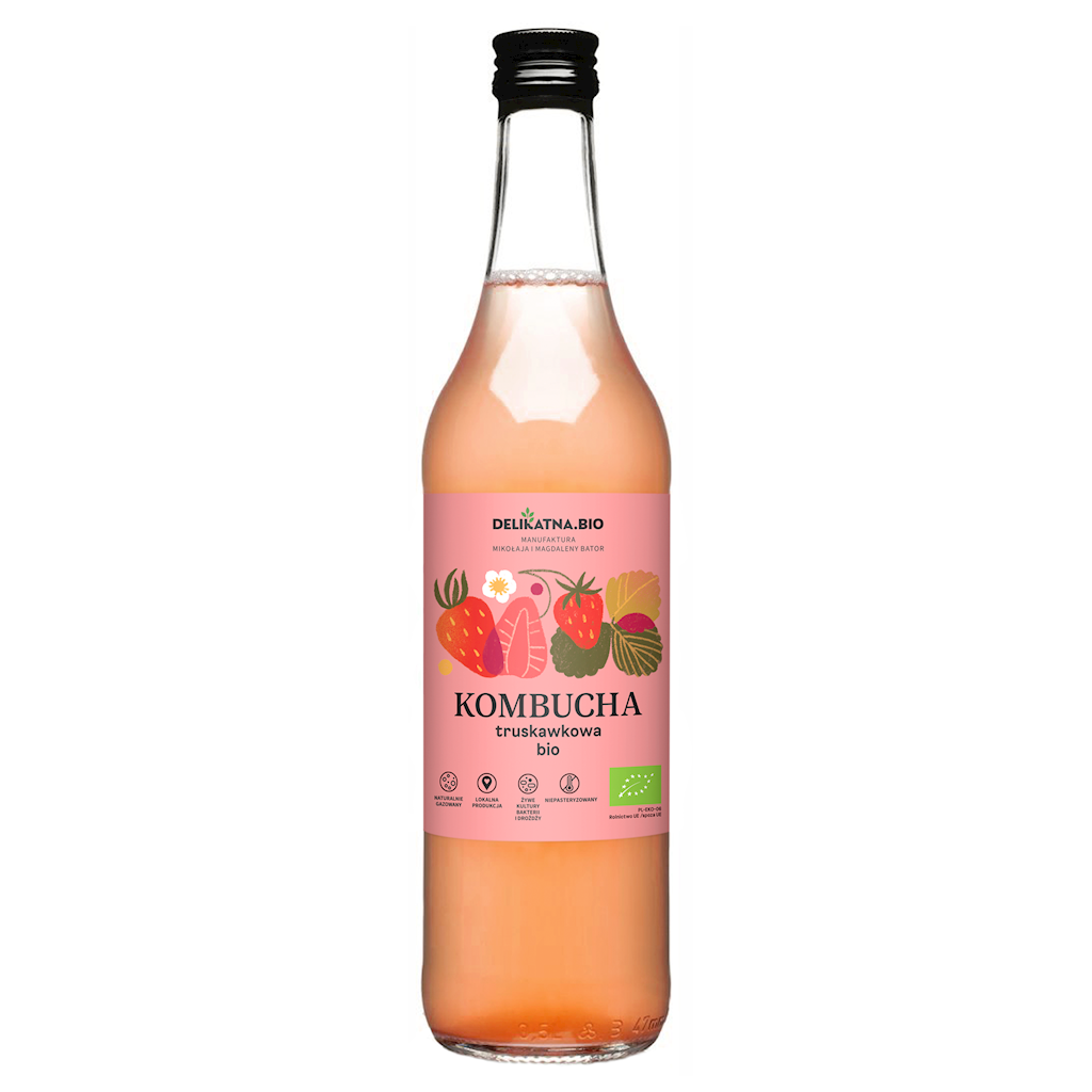 Kombucha Truskawkowa BIO (2 szt x 500 ml)