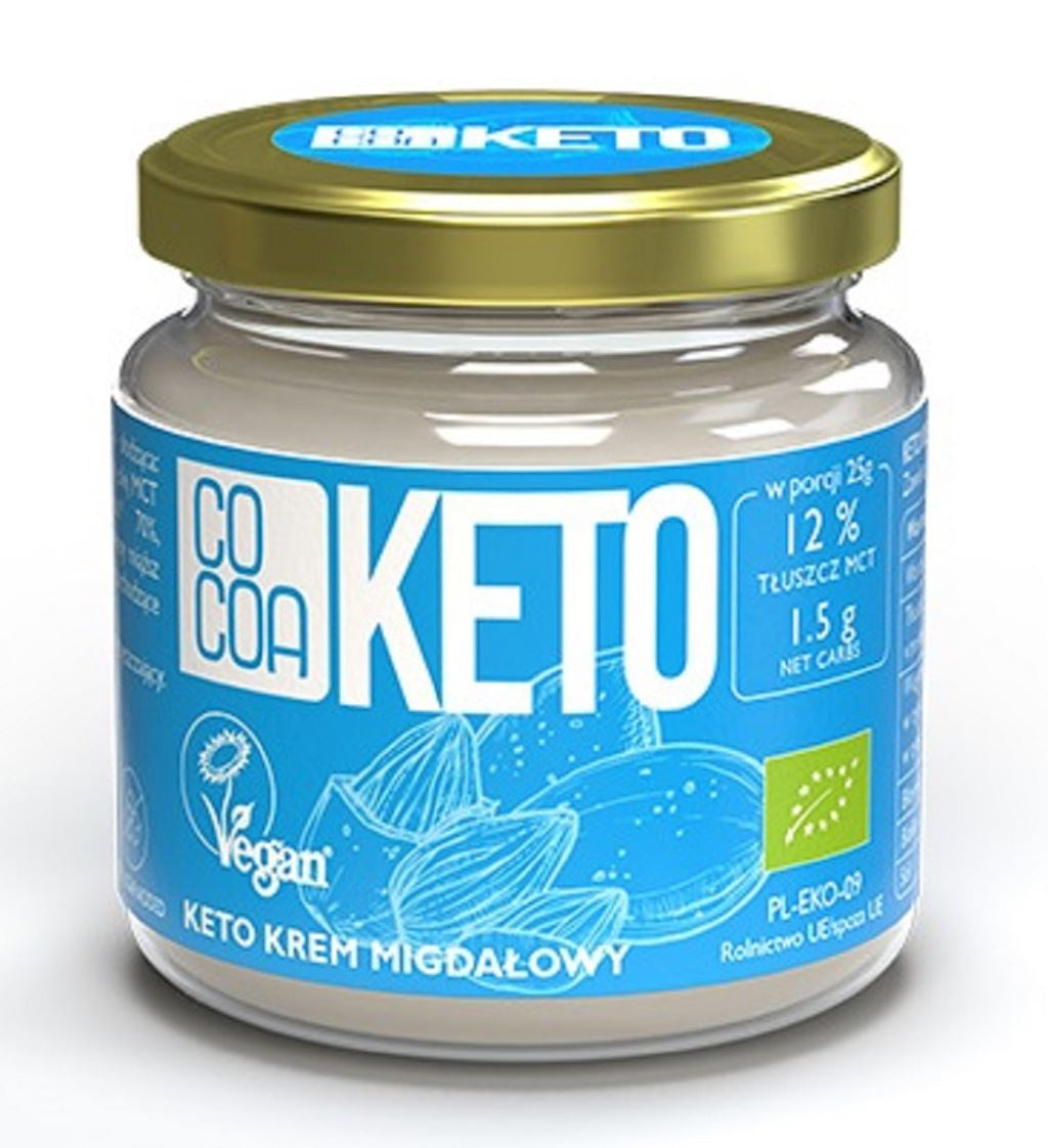 Krem Migdałowy z Olejem Mct Bez Dodatku Cukrów Keto BIO 200 g