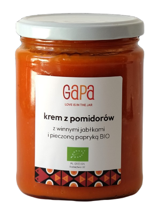 Krem z Pomidorów z Pieczoną Papryką i Winnymi Jabłkami BIO 450 g