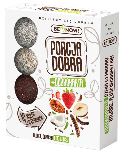 Kulki Owocowo - Orzechowe Bez Dodatku Cukrów (12 x 12 g) (2 szt x 144 g)