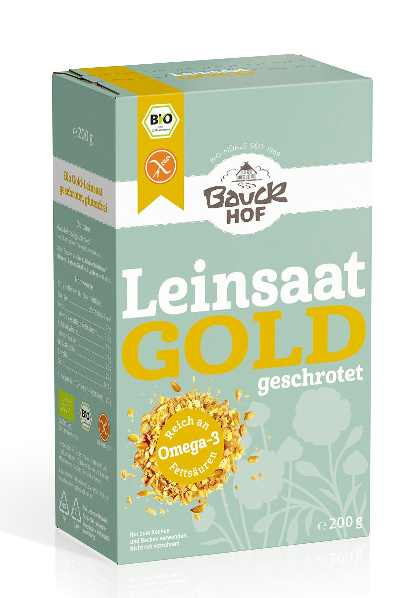Len Złoty Mielony Bezglutenowy BIO (3 szt x 200 g)