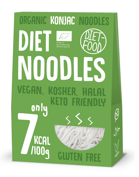Makaron (Konjac) Noodle Bezglutenowy BIO 385 g () - Diet (3 szt x 300 g)