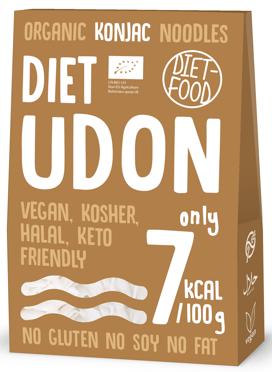 Makaron (Konjac) Udon Bezglutenowy BIO 385 g () - Diet (3 szt x 300 g)