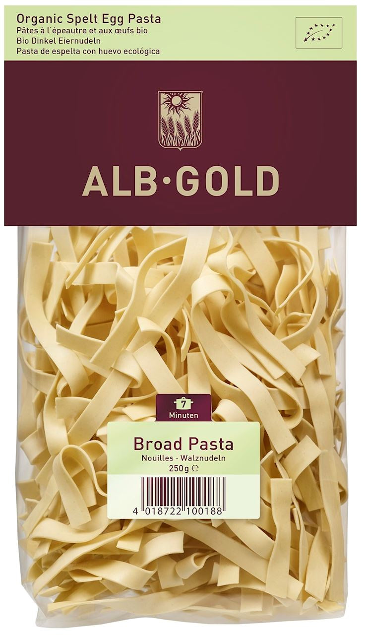 Makaron (Orkiszowy Jajeczny) Wstążki BIO  - Alb (3 szt x 250 g)