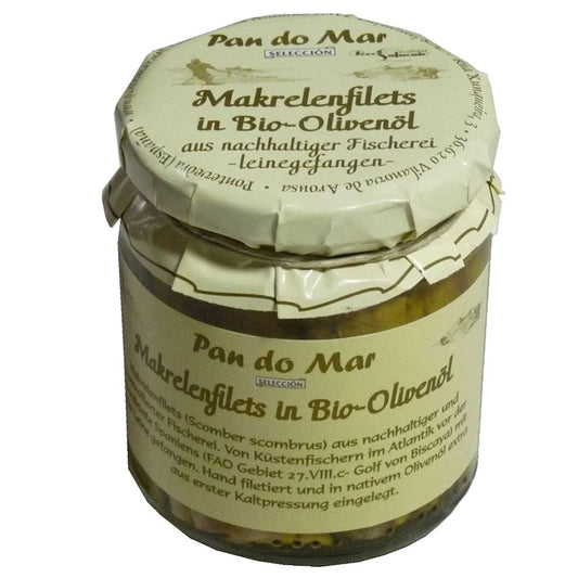 Makrela Filety w BIO Oliwie z Oliwek Extra Virgin 220 g (154 g) (Słoik)