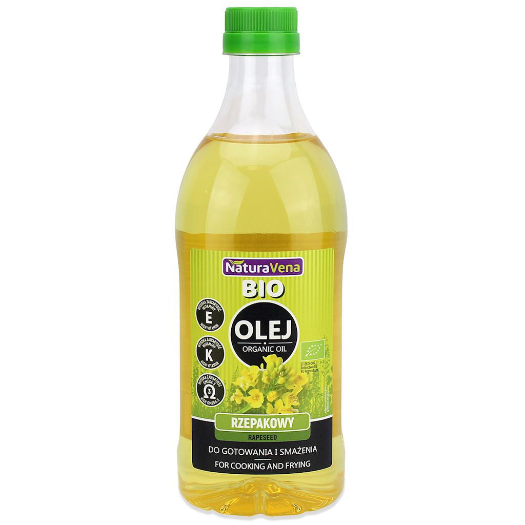 Olej Rzepakowy Do Gotowania i Smażenia Omega-3 BIO (3 szt x 1 l)