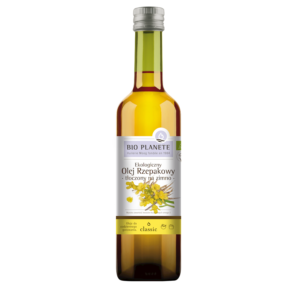 Olej Rzepakowy Tłoczony Na Zimno Omega-3 BIO (2 szt x 500 ml)