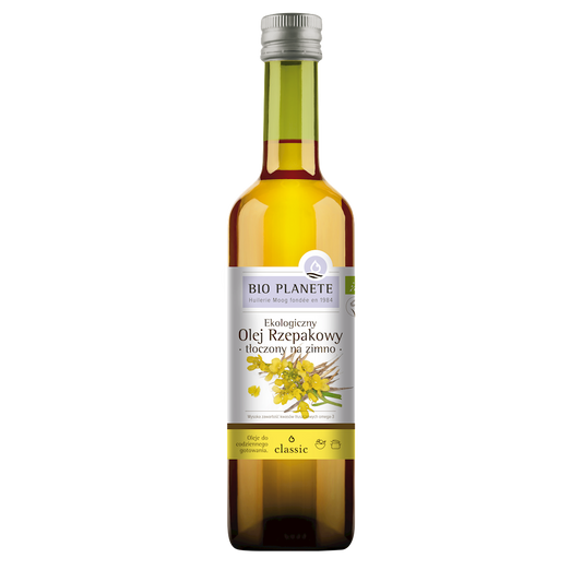 Olej Rzepakowy Tłoczony Na Zimno Omega-3 BIO (2 szt x 500 ml)