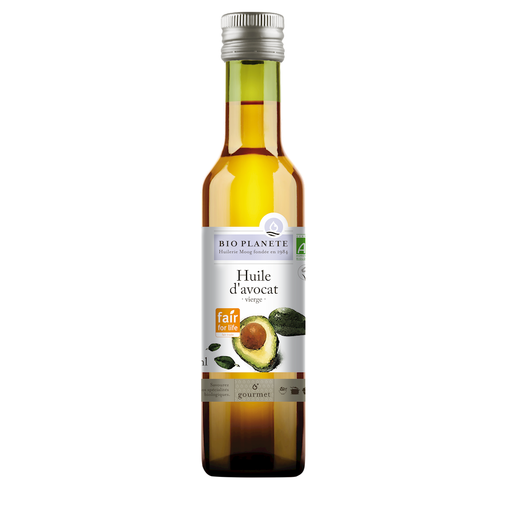 Olej z Miąższu Awokado Tłoczony Na Zimno Fair For Life BIO 250 ml