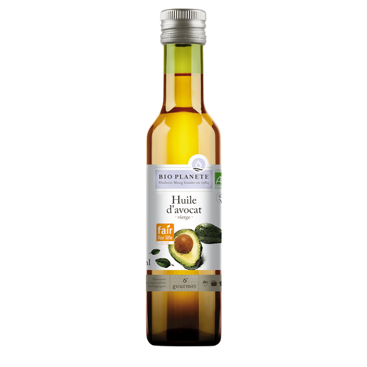 Olej z Miąższu Awokado Tłoczony Na Zimno Fair For Life BIO 250 ml