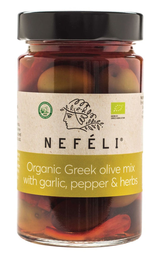 Oliwki Mix Bez Pestek w Zalewie BIO 295 g (140 g) – Nefeli