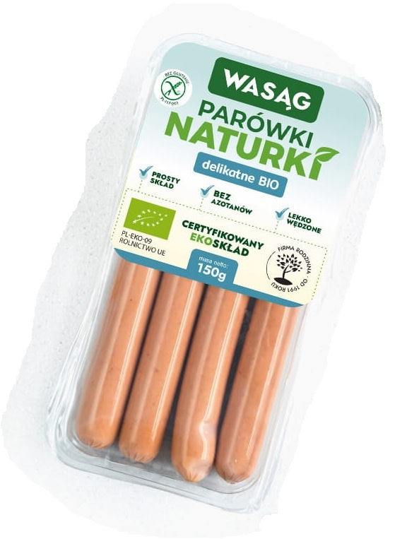 Parówki Delikatne Bezglutenowe BIO 150 g
