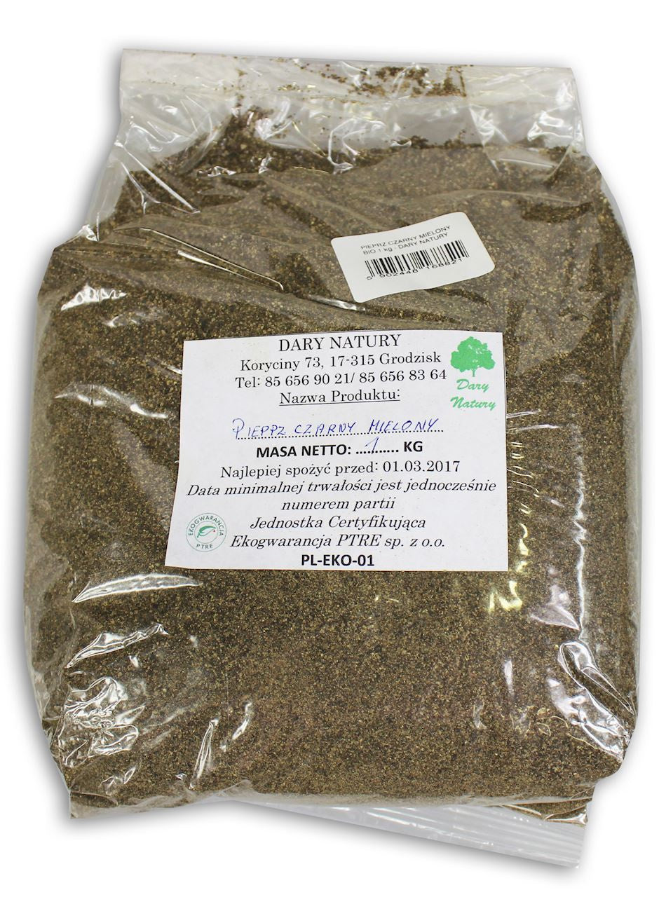 Pieprz Czarny Mielony BIO 500 g