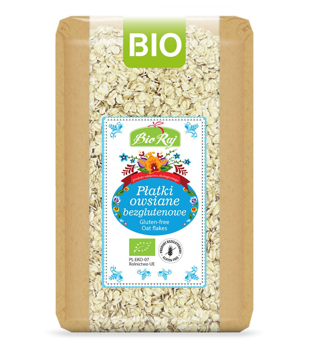 Płatki Owsiane Bezglutenowe BIO (Polska) (2 szt x 1 kg)