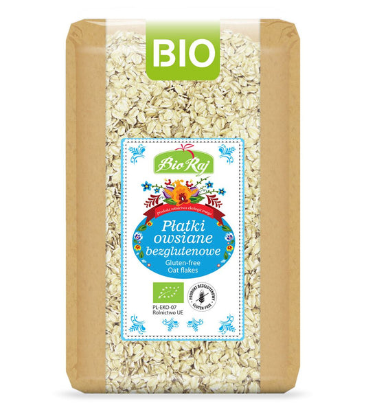 Płatki Owsiane Bezglutenowe BIO (Polska) (2 szt x 1 kg)