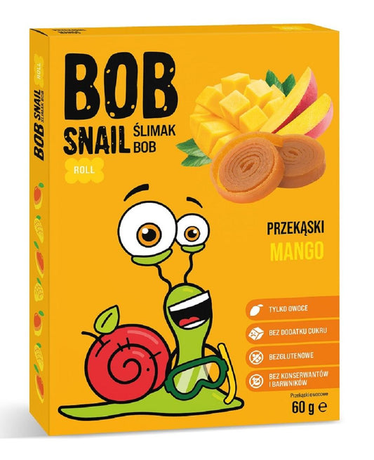 Przekąska Roll Mango Bez Dodatku Cukrów Bezglutenowa (3 szt x 60 g)
