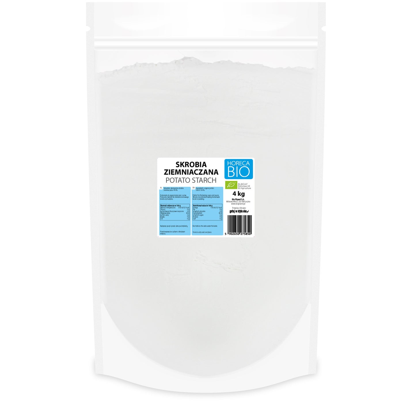 Skrobia Ziemniaczana BIO 4 kg