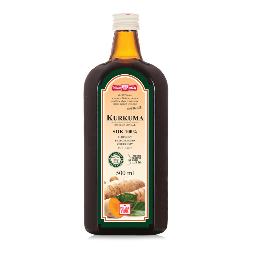 Sok z Kurkumy Nfc 500 ml Polska Róża