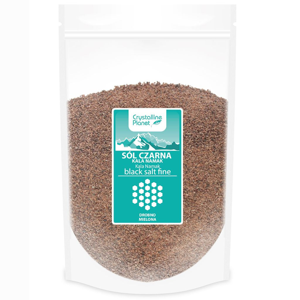 Sól Czarna Kala Namak Drobno Mielona (6 szt x 1 kg)