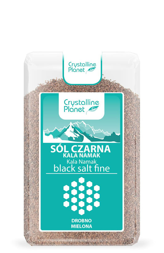 Sól Czarna Kala Namak Drobno Mielona (6 szt x 600 g)