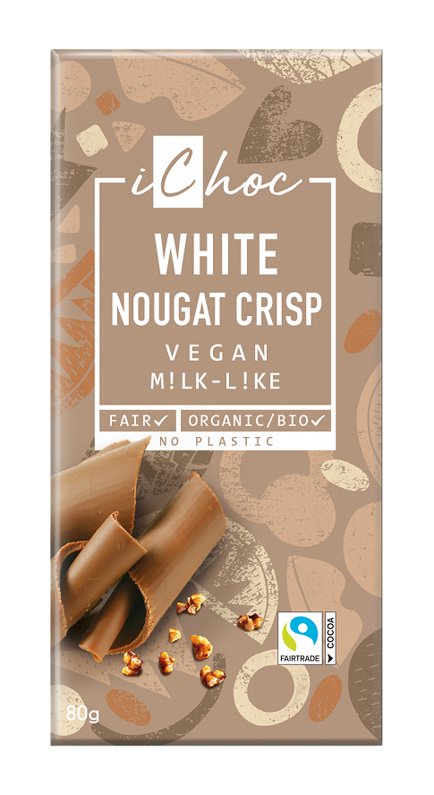 Tabliczka Nugatowa z Krokantem z Orzechów Laskowych Fair Trade BIO (2 szt x 80 g)